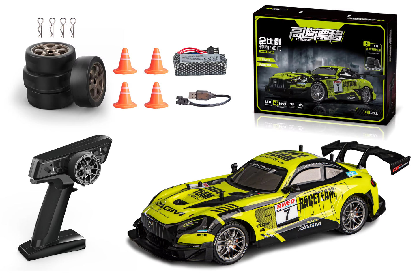 Super GT 1:16 Scale High-Speed RC Drift Car