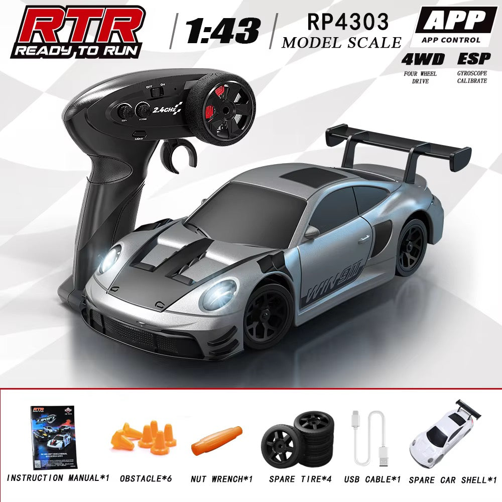 Porsche 911 GT3-Inspired 1:43 scale Rc Drift car