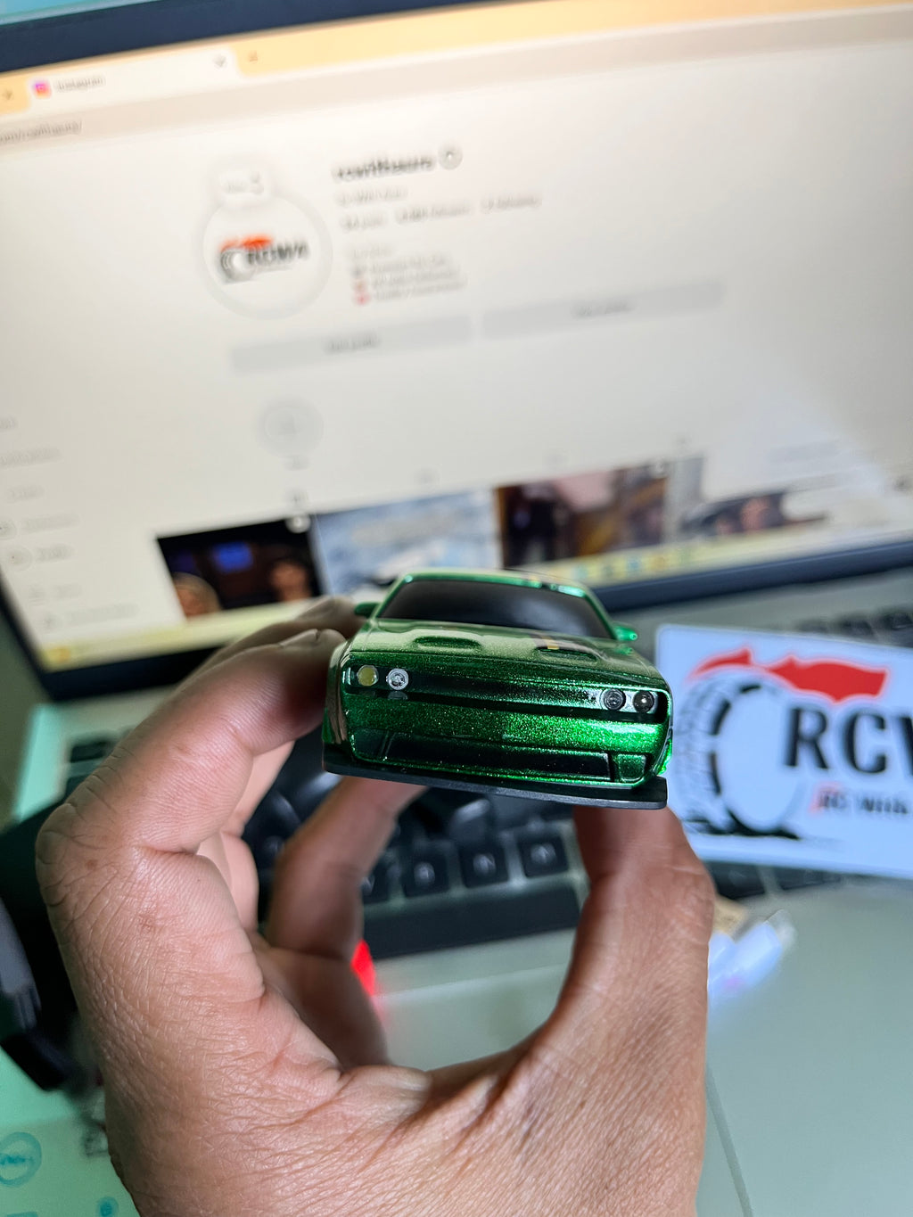 1\43 Scale High Speed Mini RC Drift Car (green)