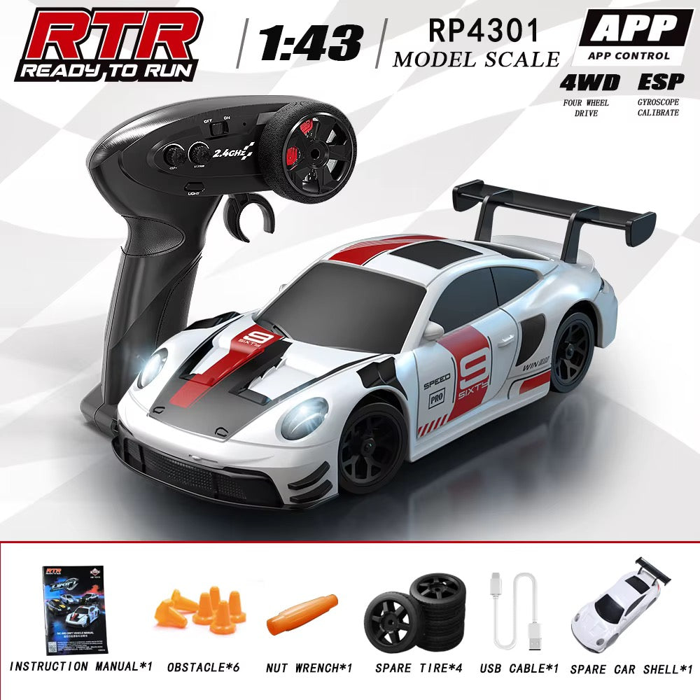 Porsche 911 GT3-Inspired 1:43 scale Rc Drift car