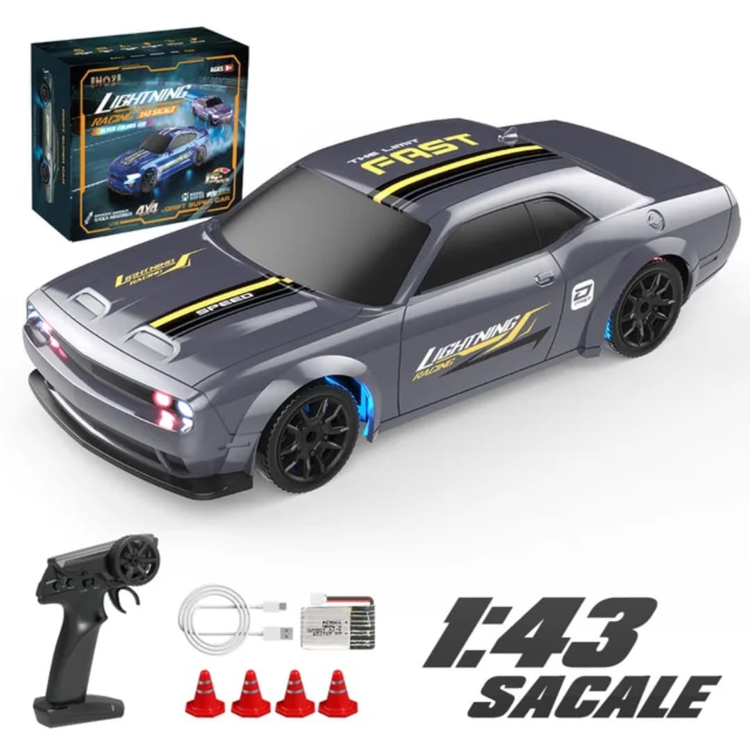 1/43 Scale High Speed Mini Rc Drift Car (Black)