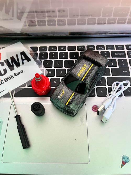 1/43 Scale High Speed Mini Rc Drift Car (Black)