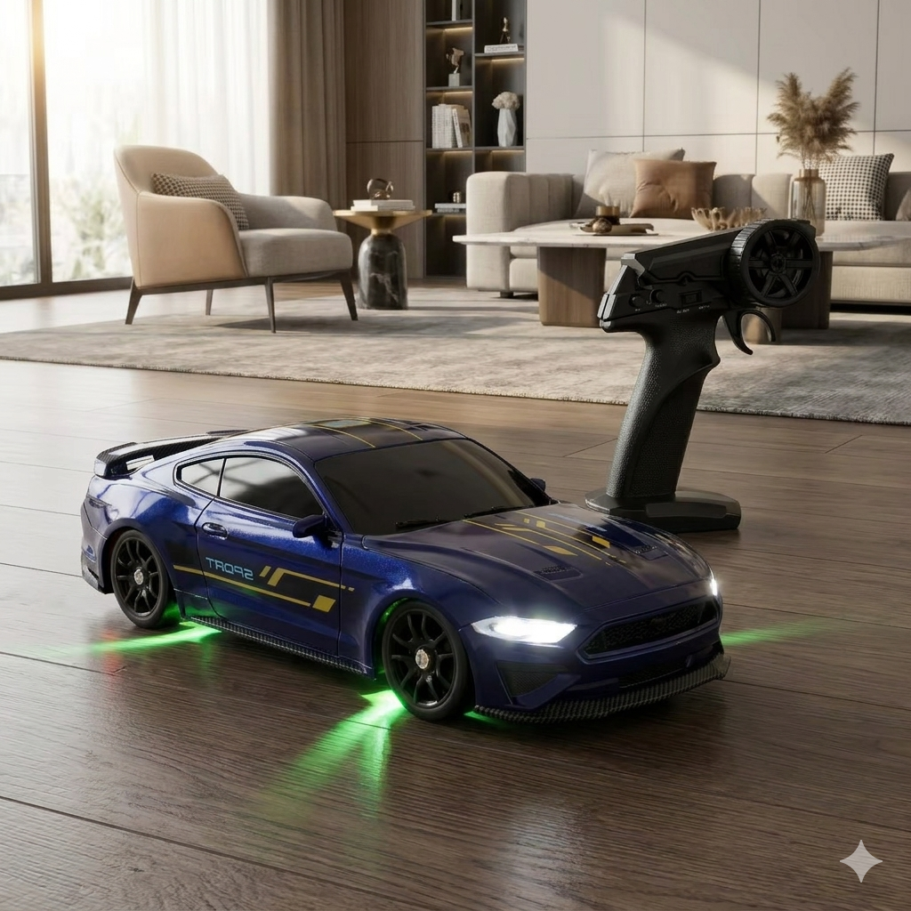 Mustang-Inspired 1/43 Scale RC Drift Car