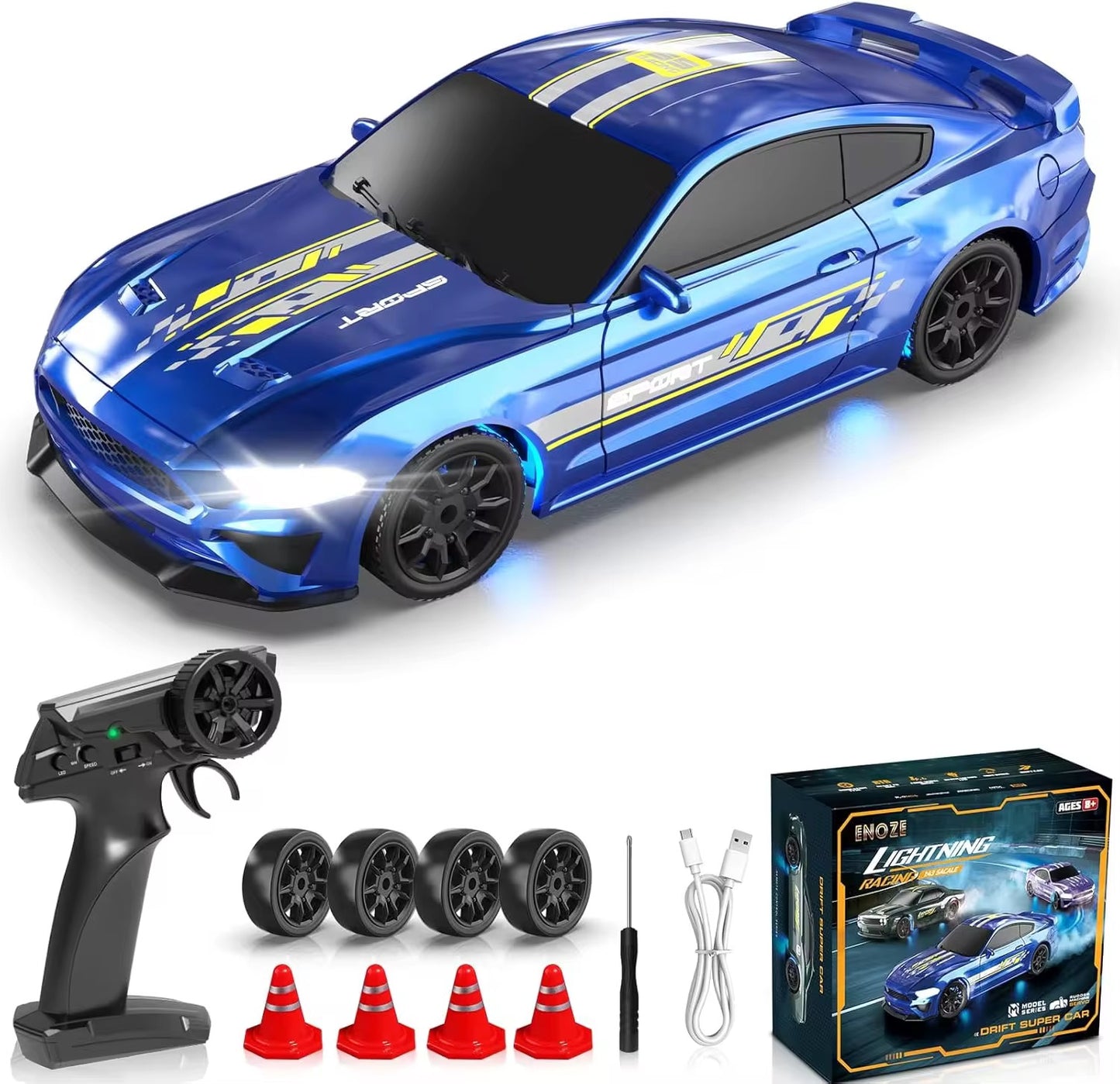 Mustang-Inspired 1/43 Scale RC Drift Car