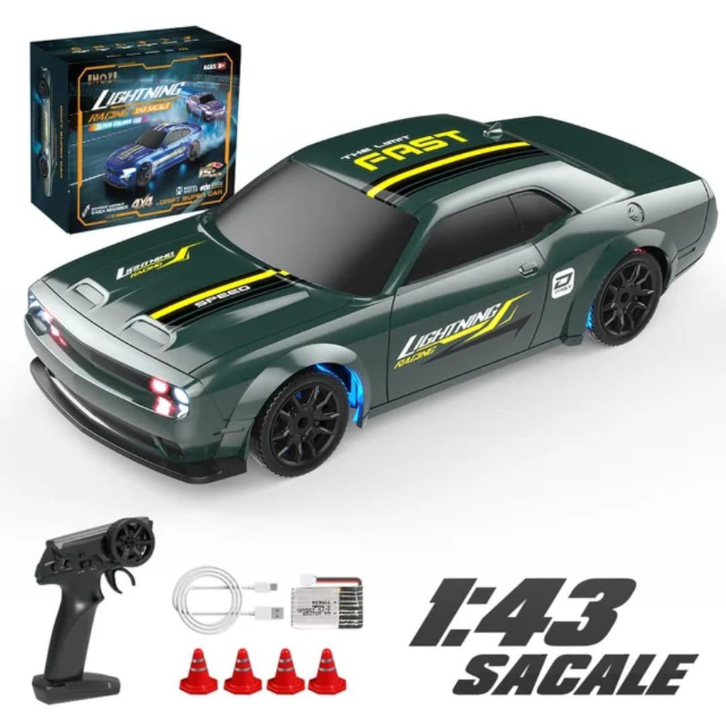 1\43 Scale High Speed Mini RC Drift Car (green)