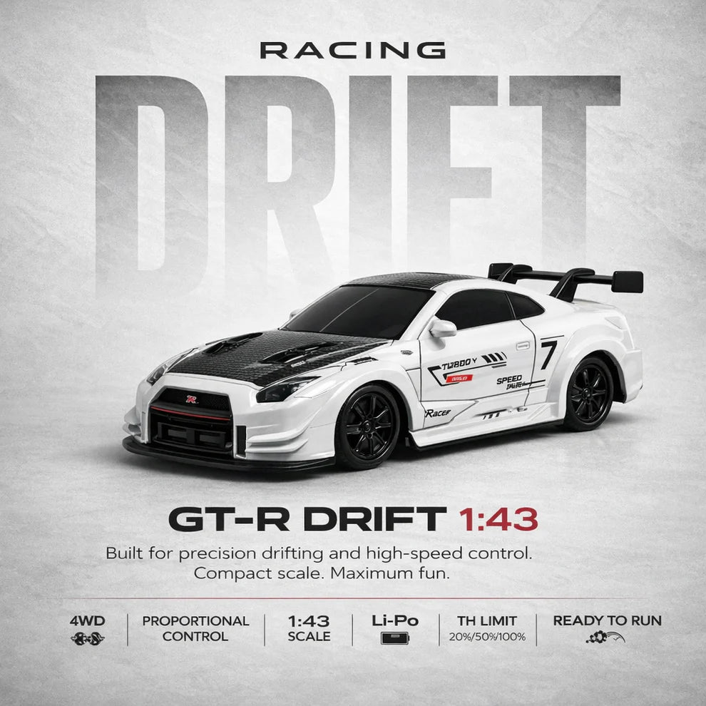 Nissan GTR-Inspired 1/43 scale Rc Drift car