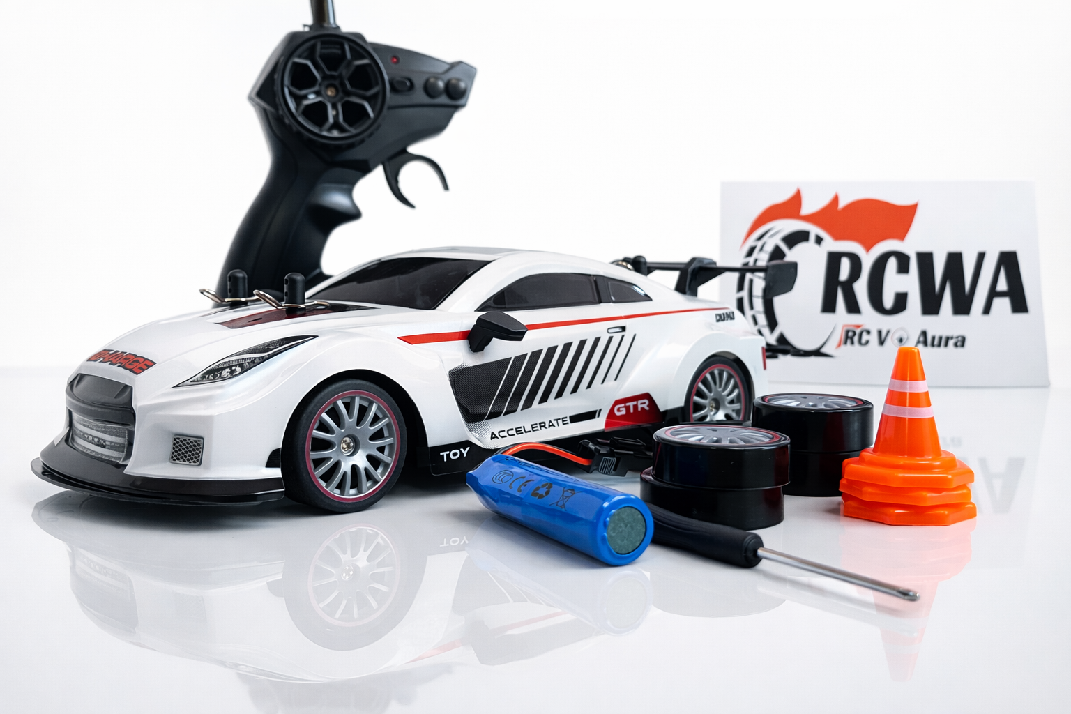 GTR Rc drift car (White)