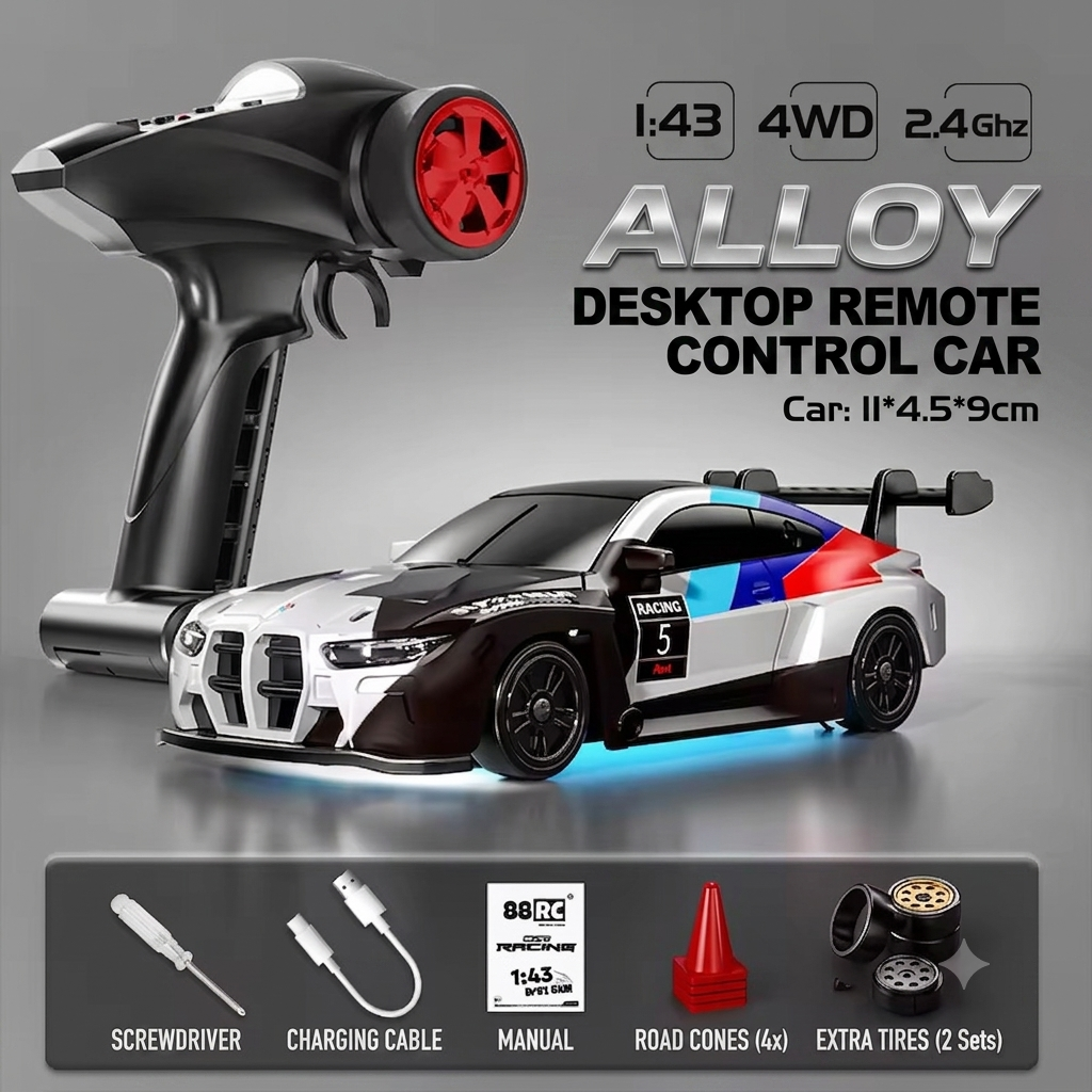 BMW M4 GT-Inspired 1:43 scale Rc Drift car