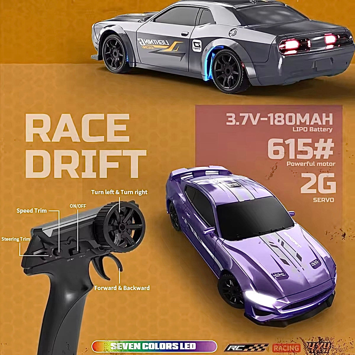 1/43 Scale High Speed Mini Rc Drift Car