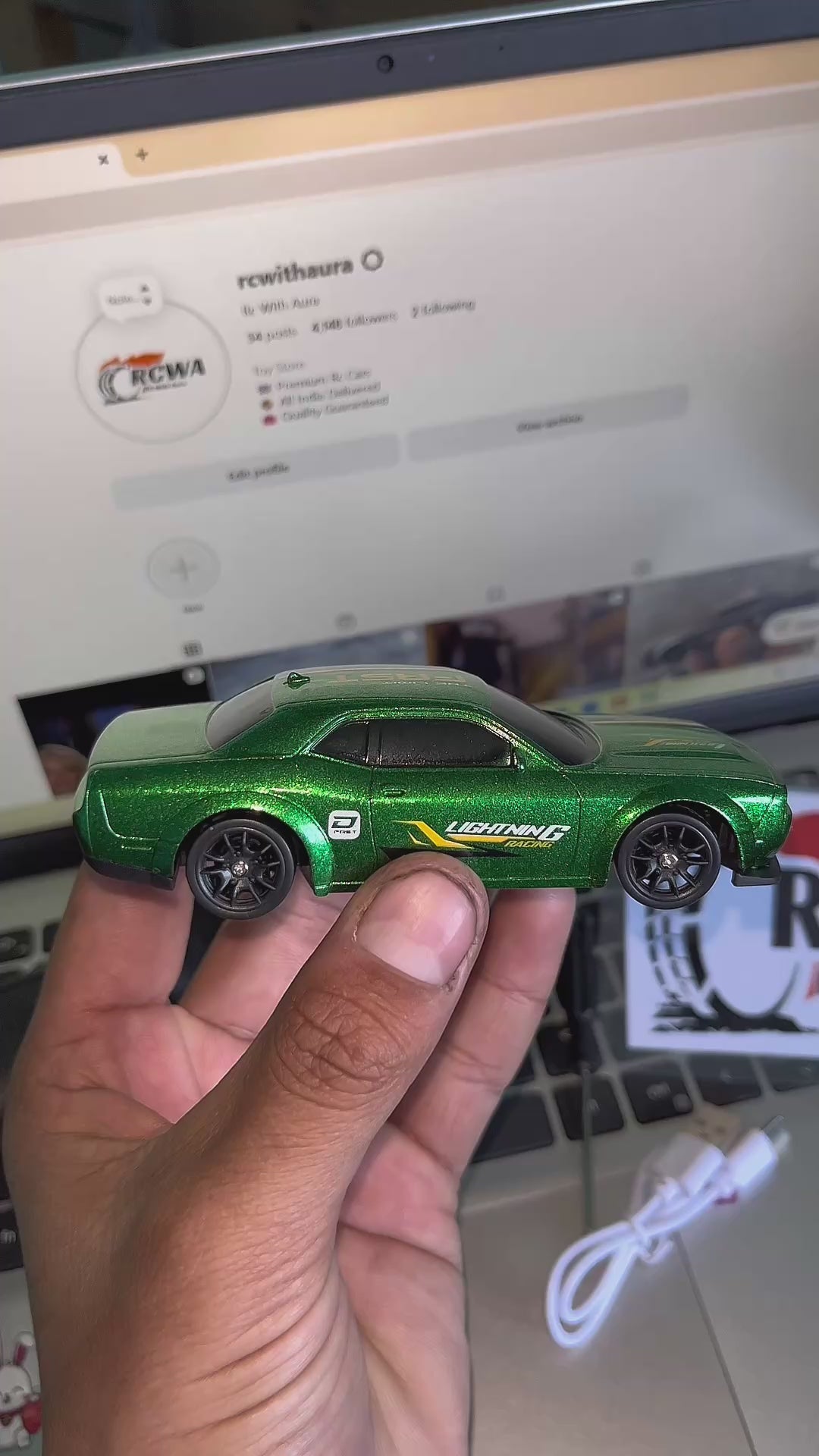 1\43 Scale High Speed Mini RC Drift Car (green)